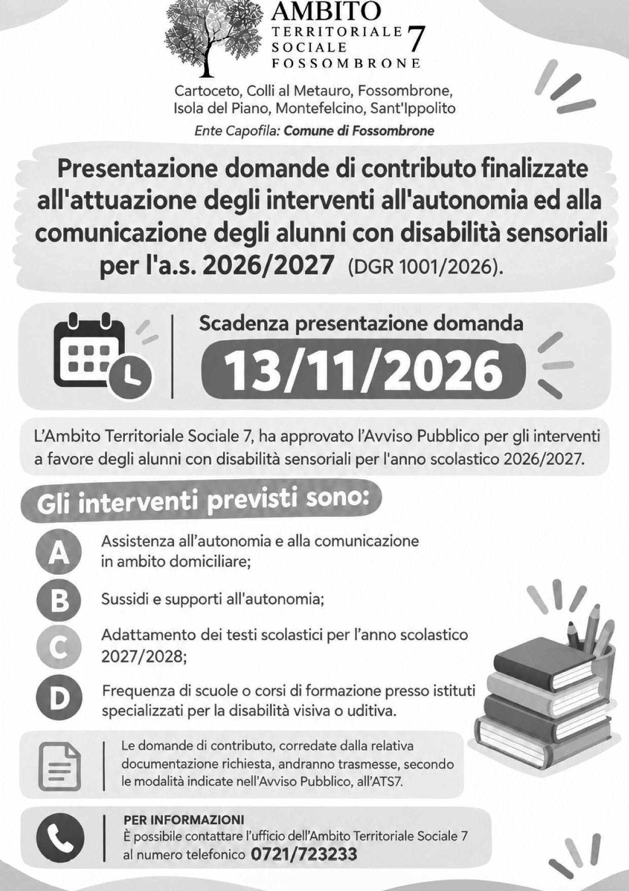 Interventi finalizzati all'autonomia e alla comunicazione personale degli alunni con disabilità sensoriali